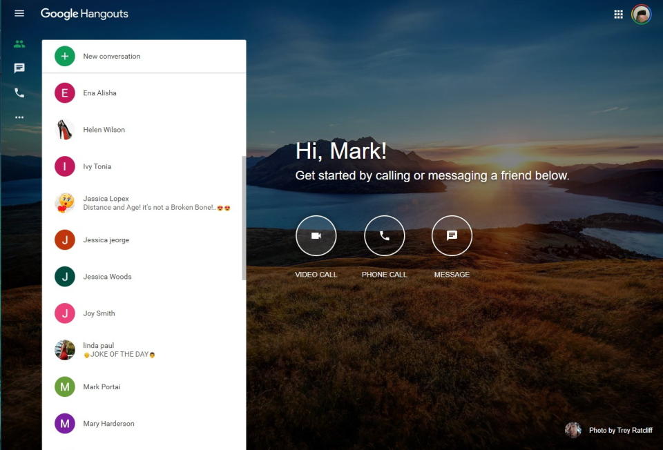 screenshot of Google Meet